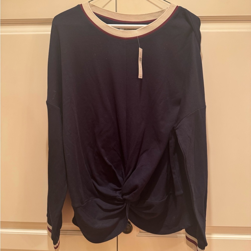 Anthropologie tie bottom sweater